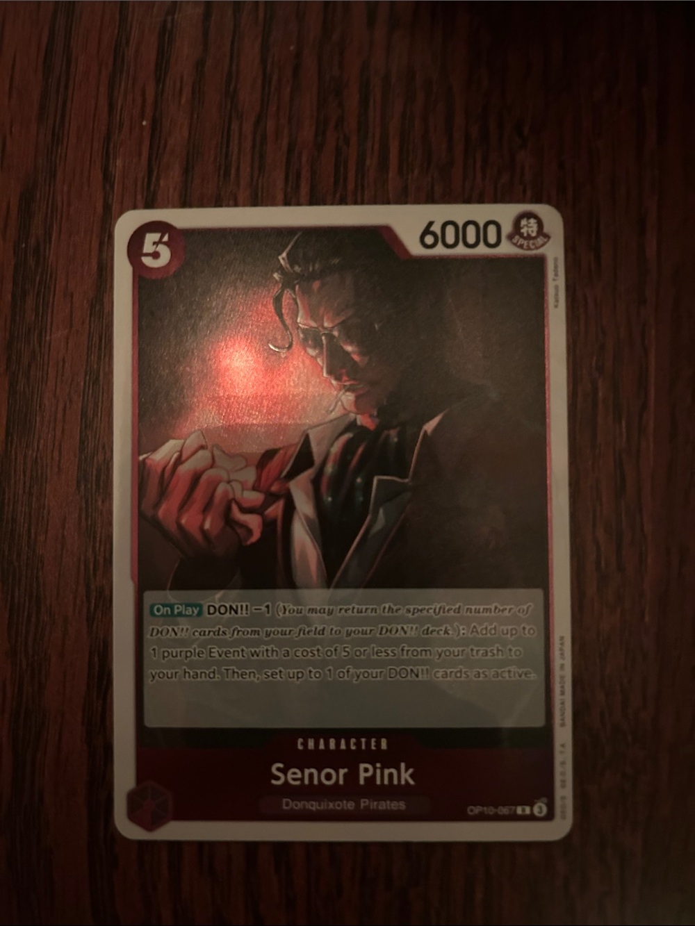 Senor Pink Trading Card